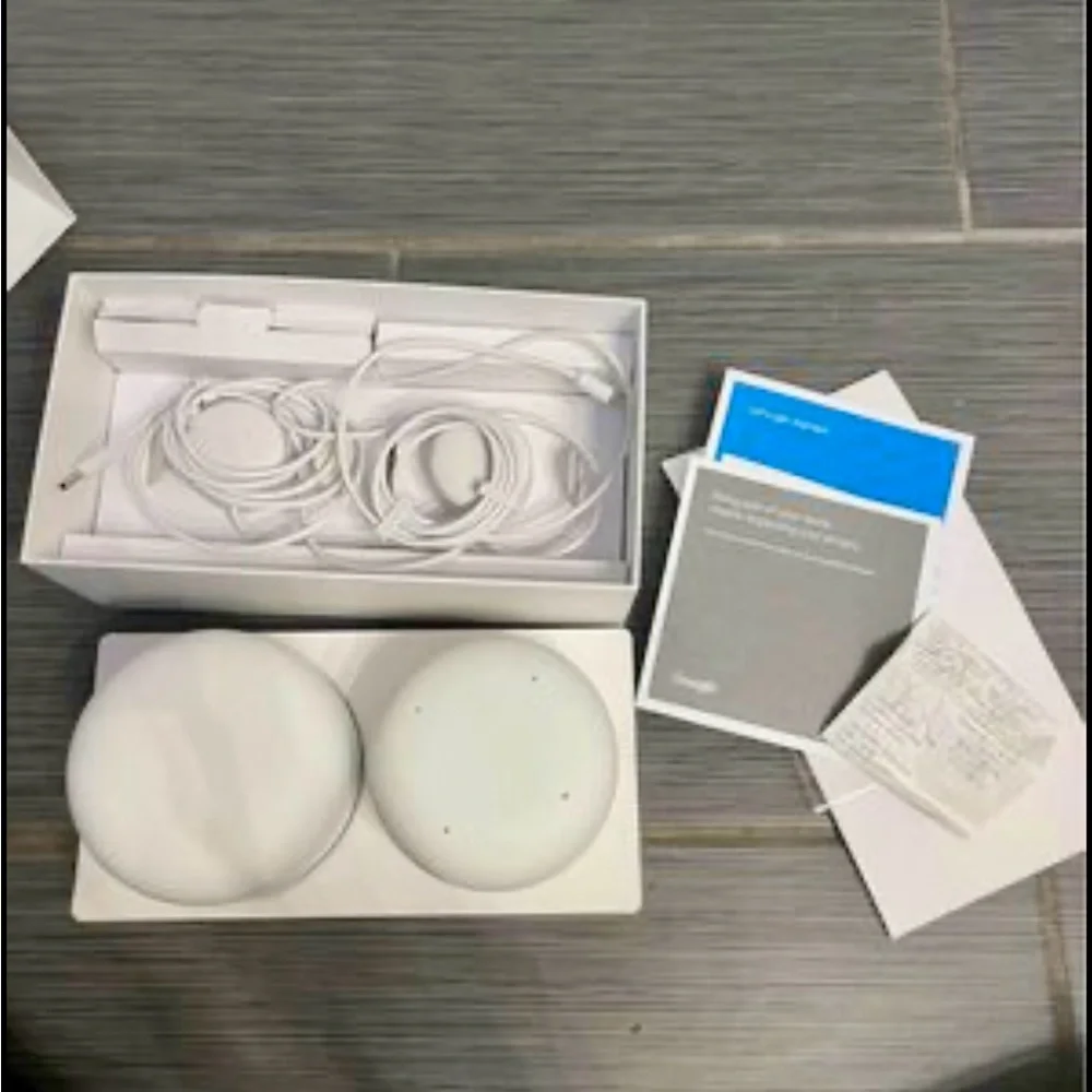 Google nest router & point (2pk) snow